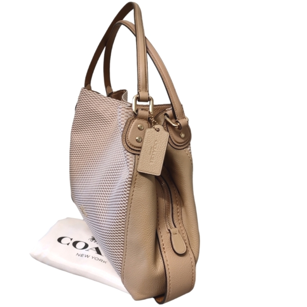 COACH Legacy Jacquard Edie 31 Shoulder Bag Tote Hobo Beechwood 28895 - Picture 10 of 16